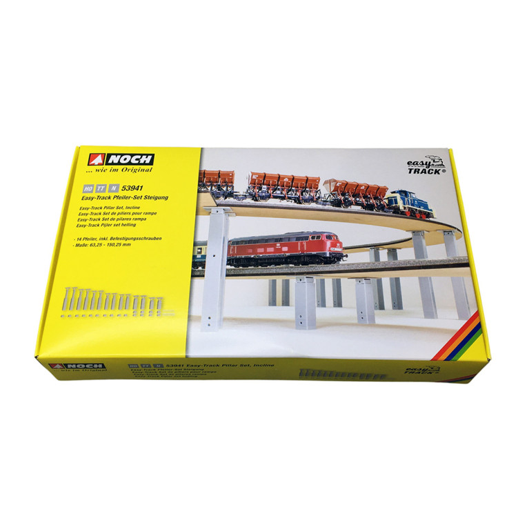 14 Piliers easy TRACK, inclinés 63.25/150.25 mm - Noch 53941 - HO 1/87 - N 1/160