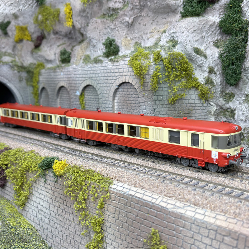 Autorail Jouef AS HO M012 ABJ2 Toit Rouge - Occasion, à Monter