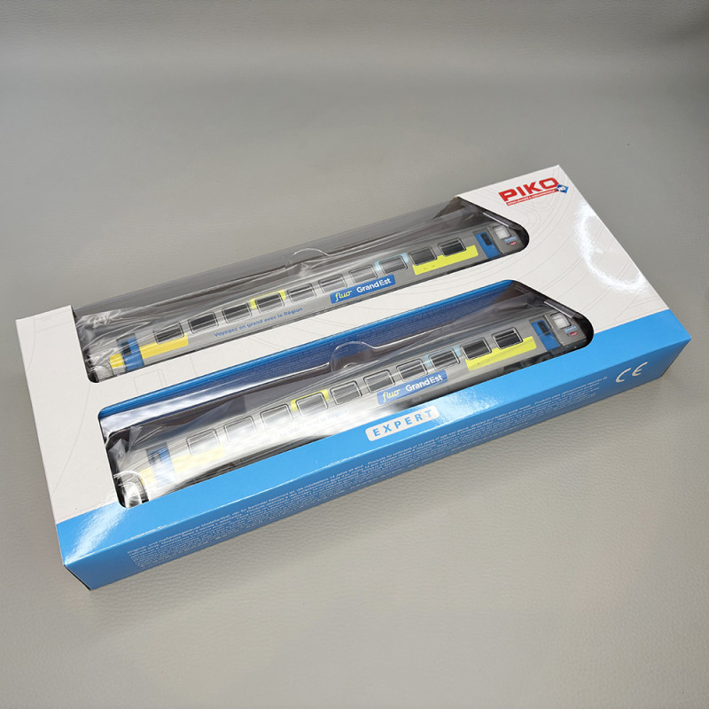 Piko 97312 Set de 2 voitures Corail Vtu, 2ème classe, Fluo Grand Es
