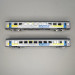 2 voitures Corail Vtu FLUO, 2CL, B11tu, Grand Est, Sncf, Ep VI - PIKO 97312 - HO 1/87