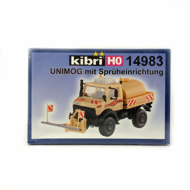 Camion Unimog avec citerne et épandage  -HO-1/87-KIBRI 14983