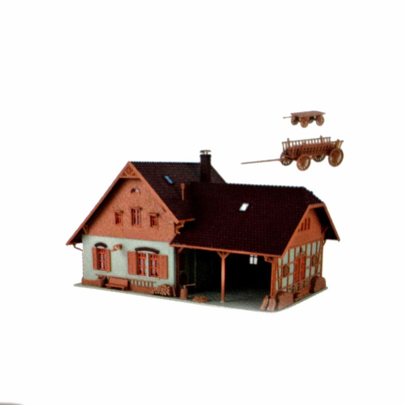 Grande maison de campagne avec grange-HO 1/87-VOLLMER 43721