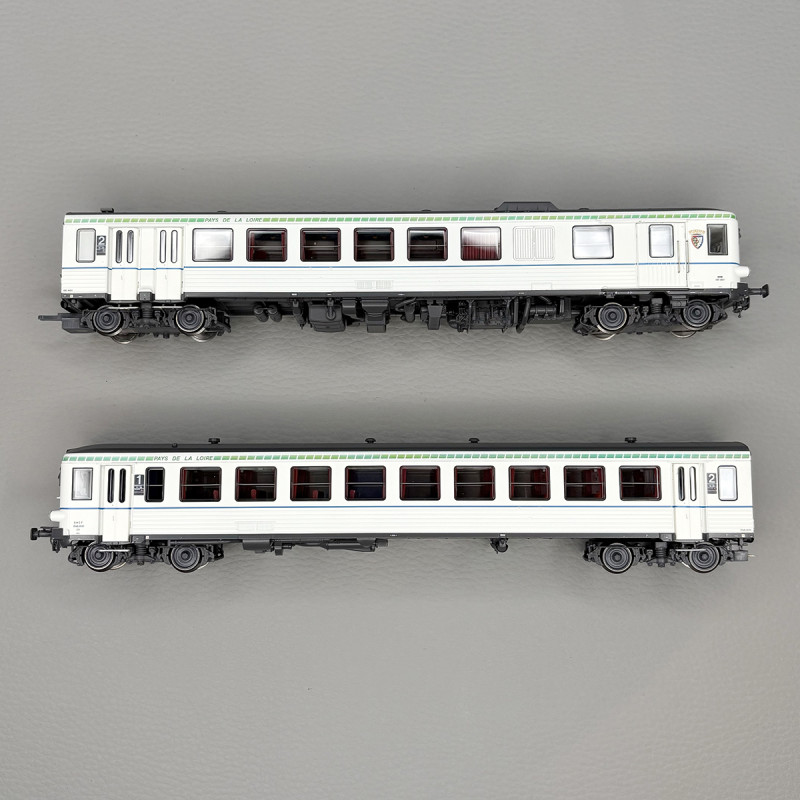 Autorail EAD X4696 + XR8690, Pays de Loire, Nantes, Sncf, Ep. IV - LSMODELS 10530 - HO 1/87