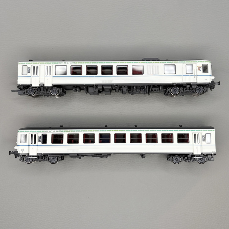 Autorail EAD X4696 + XR8690, Pays de Loire, Nantes, Sncf, Ep. IV - LSMODELS 10530 - HO 1/87