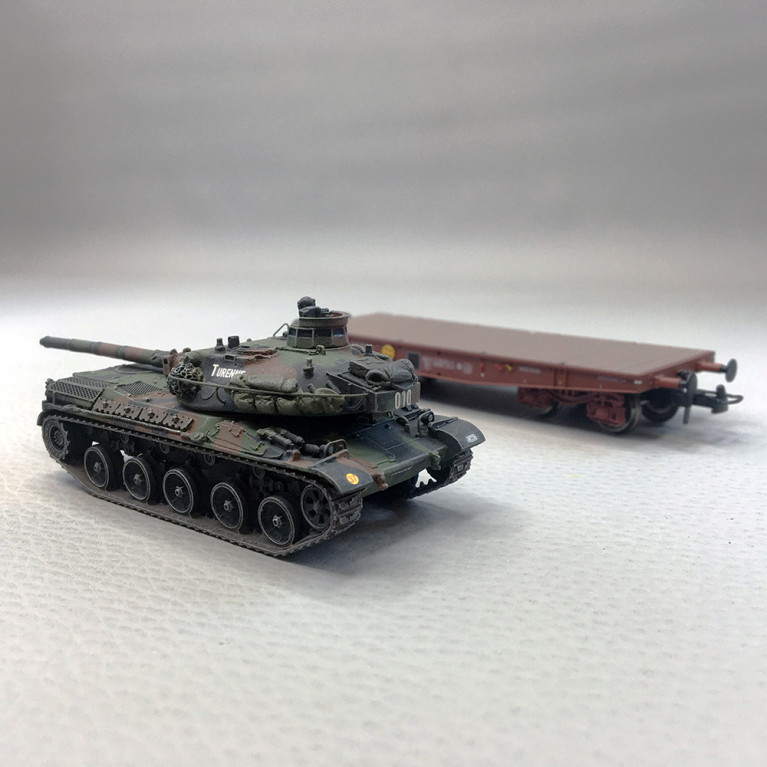 Wagon Porte-char SNCF Ep.V + Char AMX 30 "TURENNE" - REE MODELES WBA033 - HO 1/87