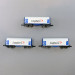 3 Wagons courts bâchés LOGSERV type SHIMMS - AZAR W03LSP - Z 1/220