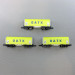 3 Wagons courts bâchés GATX type SHIMMS - AZAR W03GAP - Z 1/220