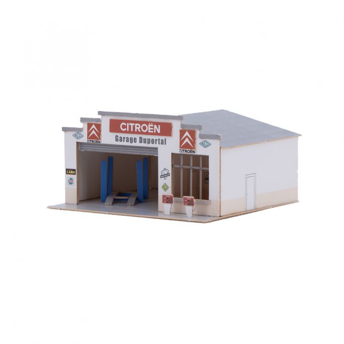 Garage français en kit, plusieurs enseignes - AZAR BAT001 - Z 1/220