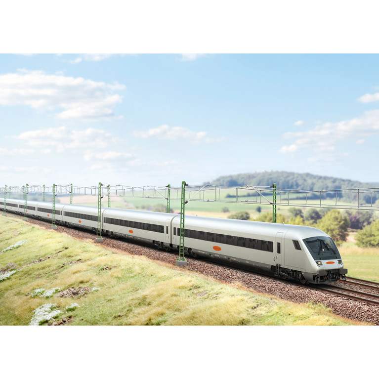 Rame train Metropolitan Express (MET), locomotive + 7 voitures, Digital Son, Ep. V - MARKLIN 26931 - HO 1/87