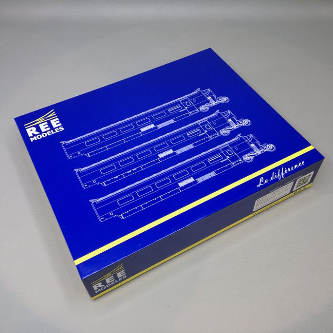 TGV 3 élements remorques R2 + R5 + R6, 3R AC, SNCF - REE TGV002SAC - HO 1/87
