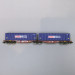 Wagon Sggmrss 80 TOUAX + 2 conteneurs 40’ CGA-CGM, Ep.VI - REE NW289 - N 1/160