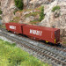 Wagon Sggmrss 80 TOUAX + 2 conteneurs 40’ MARFRET bruns, Ep.VI - REE NW292 - N 1/160