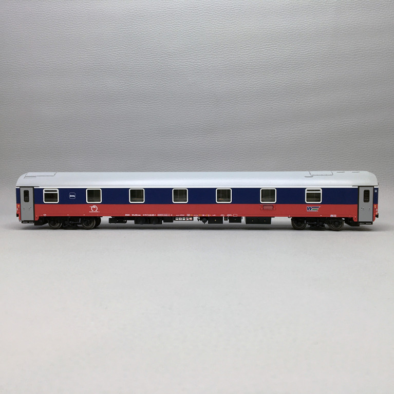 Voiture lit WLABmee, livrée bleu/rouge, version actuelle, ZSR, Ep. V - LSMODELS 48207 - HO 1/87