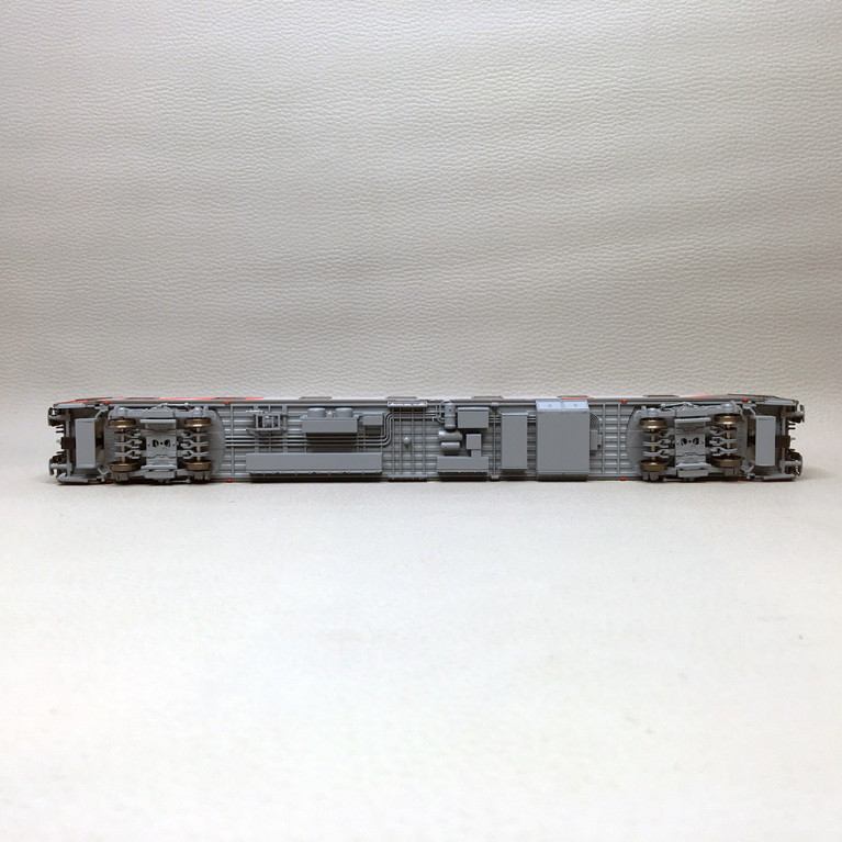 Voiture lit WLSReem, livrée gris clair/gris foncé/rouge, toit gris clair, 2014, RZD, Ep. V - LSMODELS 48203 - HO 1/87