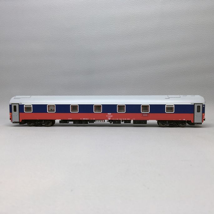 Voiture lit WLSReem, livrée bleu/rouge, version actuelle, RZD, Ep. V - LSMODELS 48201 - HO 1/87