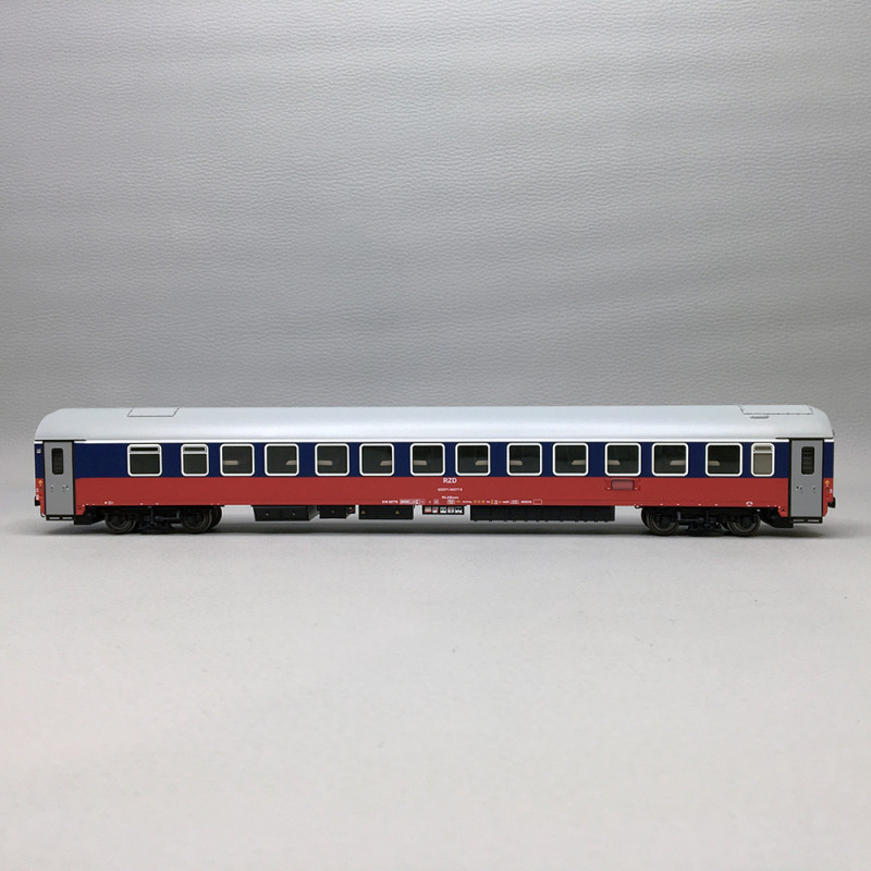 Voiture lit WLABmee, livrée bleu/rouge, version actuelle, RZD, Ep. V - LSMODELS 48200 - HO 1/87