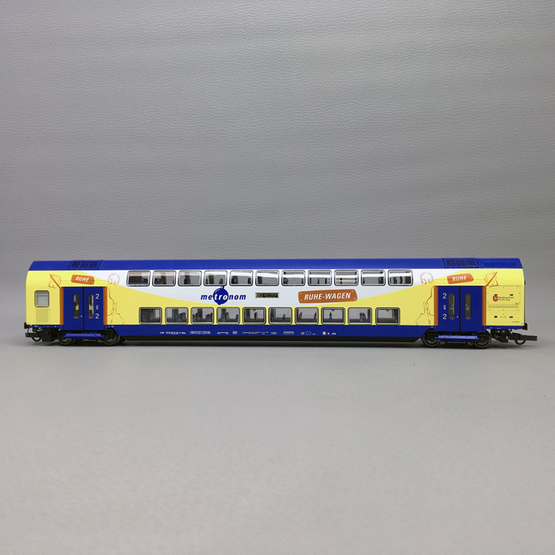 Voiture à deux étages, type DBpza, 2nd CL, Metronom, Ep. VI - ROCO 6200107 - HO 1/87