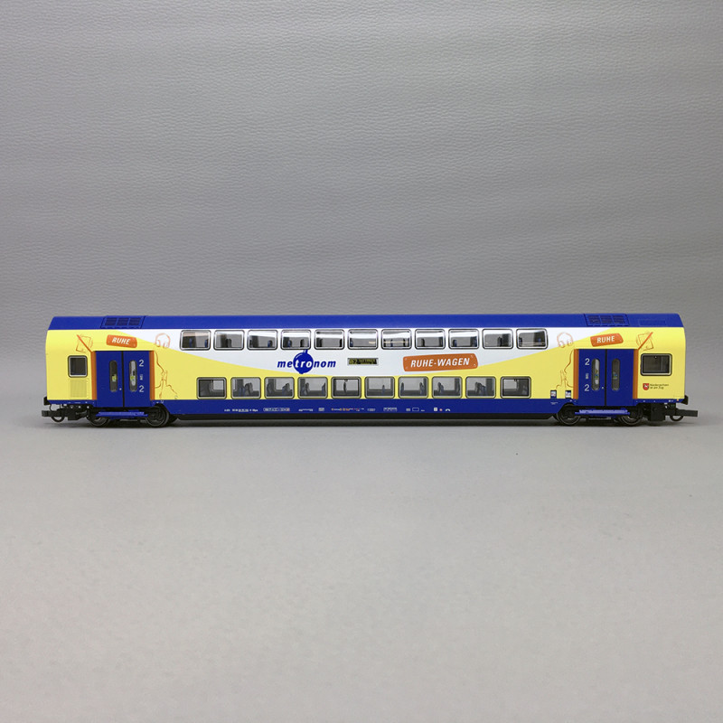 Voiture à deux étages, type DBpza, 2nd CL, Metronom, Ep. VI - ROCO 6200107 - HO 1/87