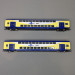 2 voitures à deux étages, type DBpza, 2nd CL, Metronom, Ep. VI - ROCO 6200106 - HO 1/87