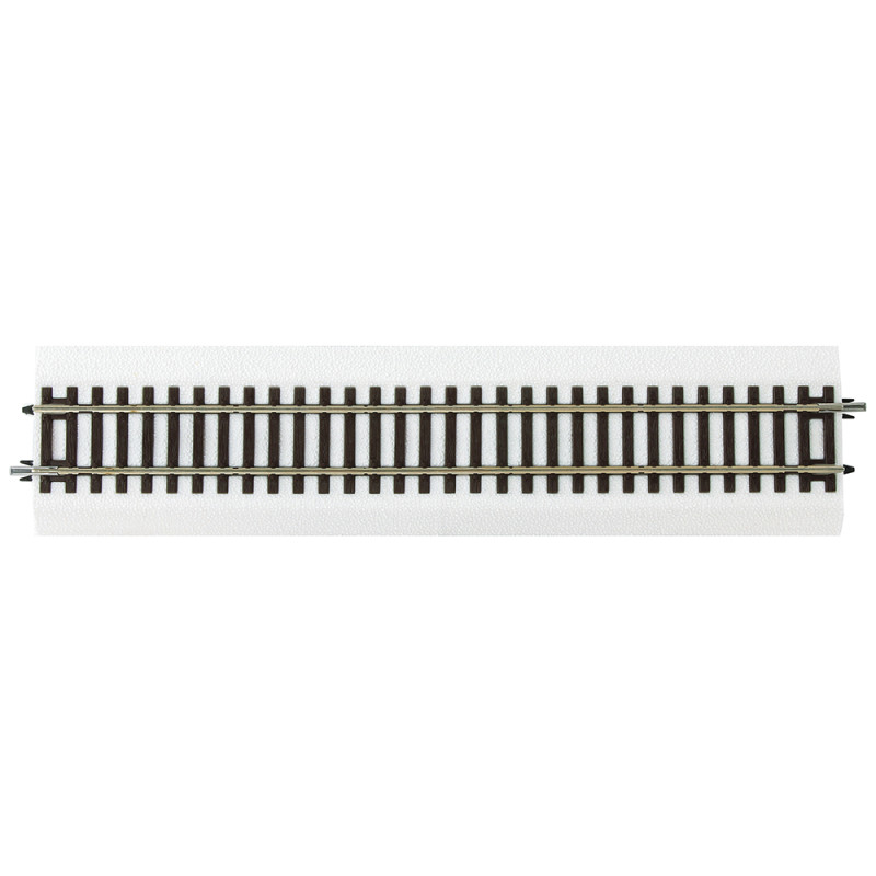 Rail droit G1, Ballast blanc aspect neige, 230 mm - ROCO 42500 - HO 1/87