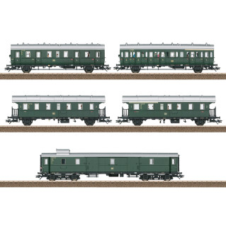 Coffret 5 voitures pour locomotive E44.5 Ep III -HO 1/87-TRIX 23458
