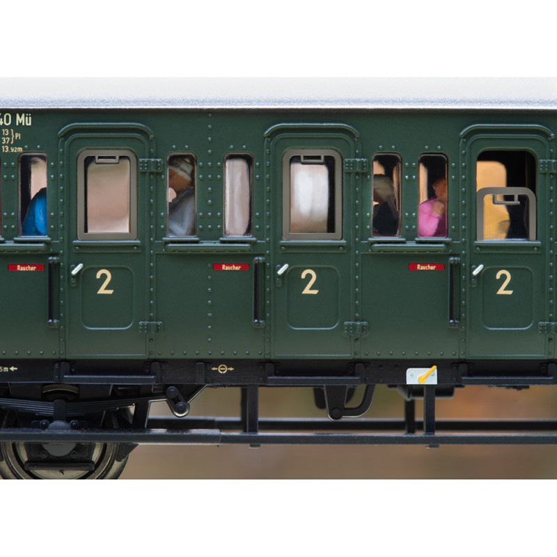 Coffret 5 voitures pour locomotive E44.5 Ep III -HO 1/87-TRIX 23458