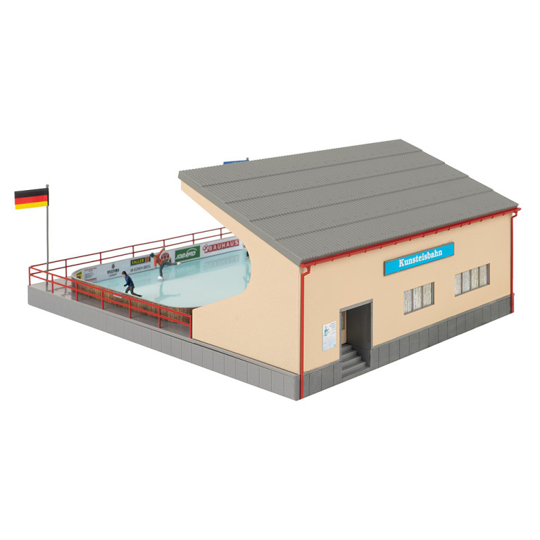 Patinoire avec figures animées