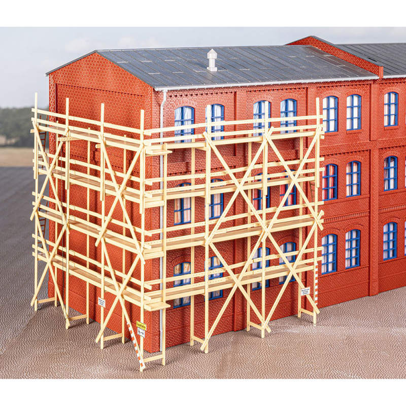 Échafaudages en bois - Auhagen 41683 - HO 1/87