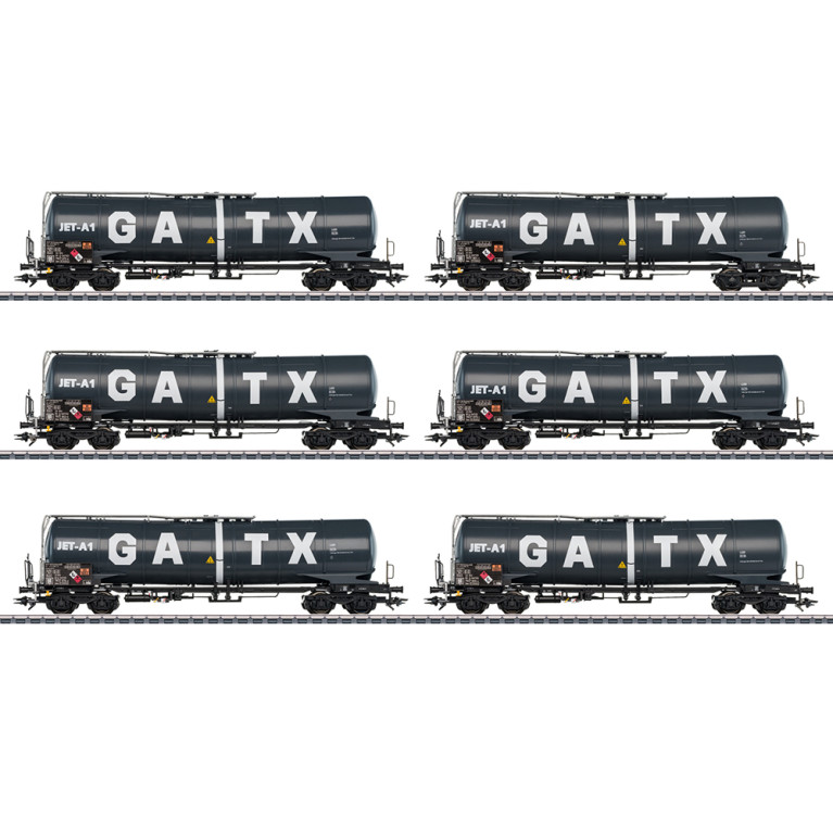 6 wagons-citernes Zans GATX Rail, Ep. VI - MARKLIN 47546 - HO 1/87