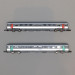2 Voitures CORAIL VTU 1Cl + 2Cl, SNCF, livrée Nouvelle déco - AZAR MODELS V01CPP1 - Z 1/220