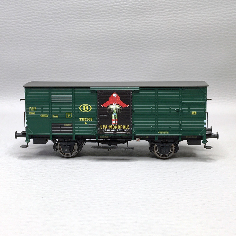 Wagon couvert "SPA Monopole" SNCB, Ep. III - BRAWA 50995 - HO 1/87
