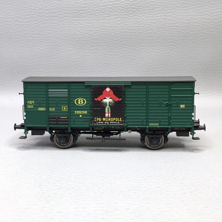Wagon couvert "SPA Monopole" SNCB, Ep. III - BRAWA 50995 - HO 1/87