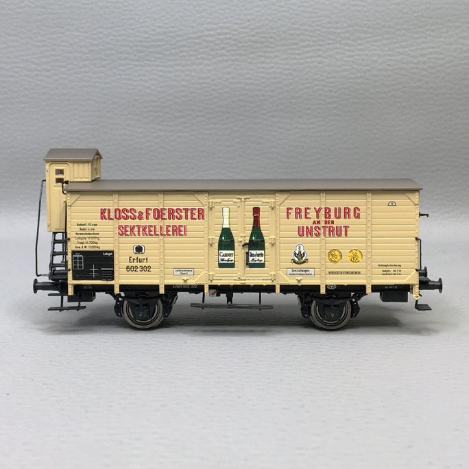 Wagon couvert G10 "Kloss & Foerster" KPEV, Ep. I - BRAWA 50969 - HO 1/87