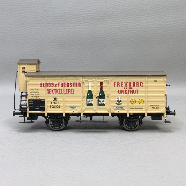 Wagon couvert G10 "Kloss & Foerster" KPEV, Ep. I - BRAWA 50969 - HO 1/87
