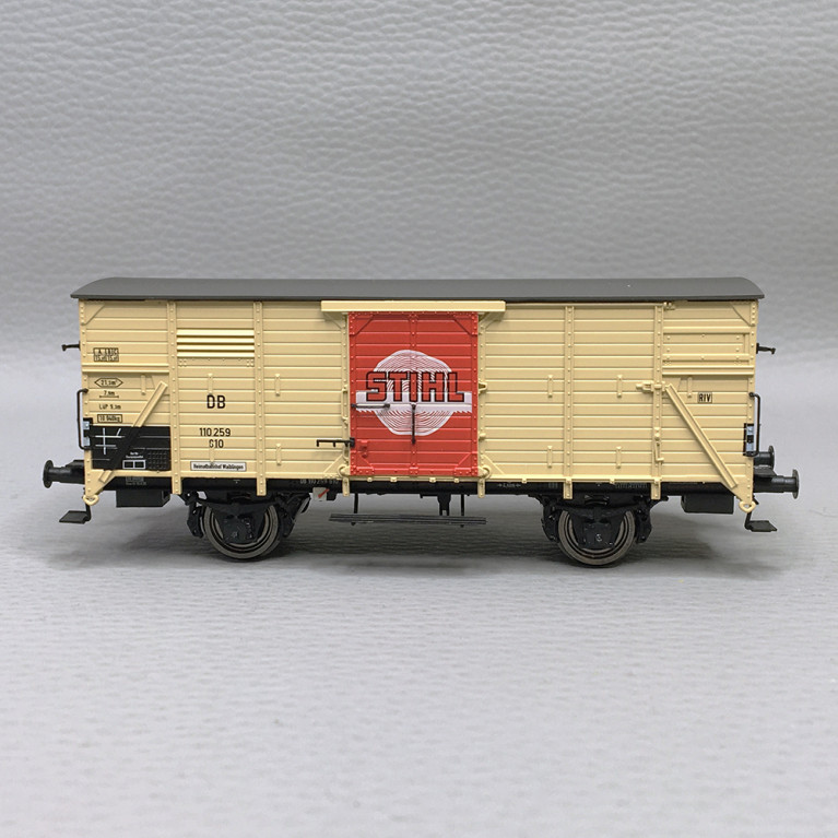 Wagon couvert G10 "Stihl" DB, Ep. III - BRAWA 49893 - HO 1/87