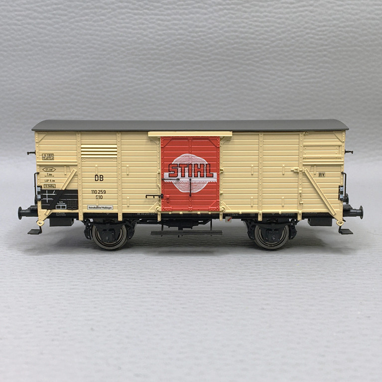 Wagon couvert G10 "Stihl" DB, Ep. III - BRAWA 49893 - HO 1/87