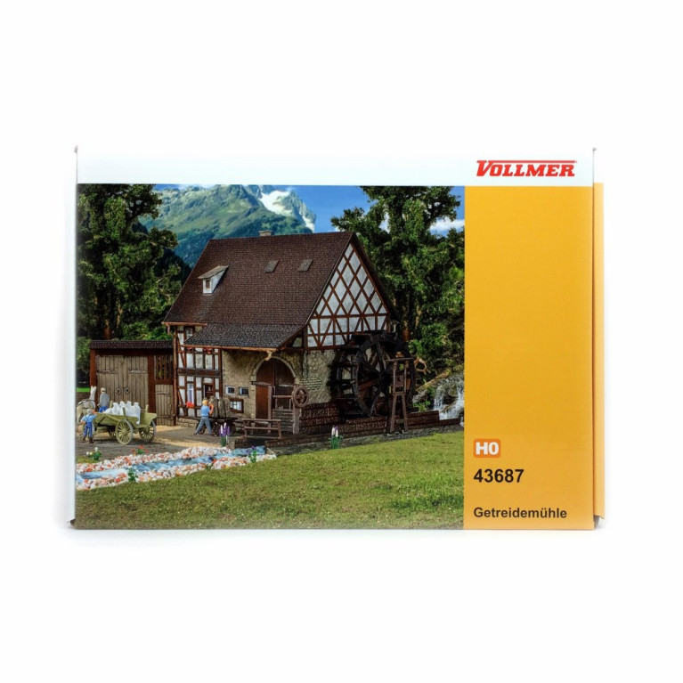 Vieux moulin à eau maquette à monter -HO-1/87-VOLLMER 43687
