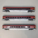 Coffret 3 voitures Railjet, ÖBB, Ep VI, 3 Rails - ROCO 74042 - HO 1/87