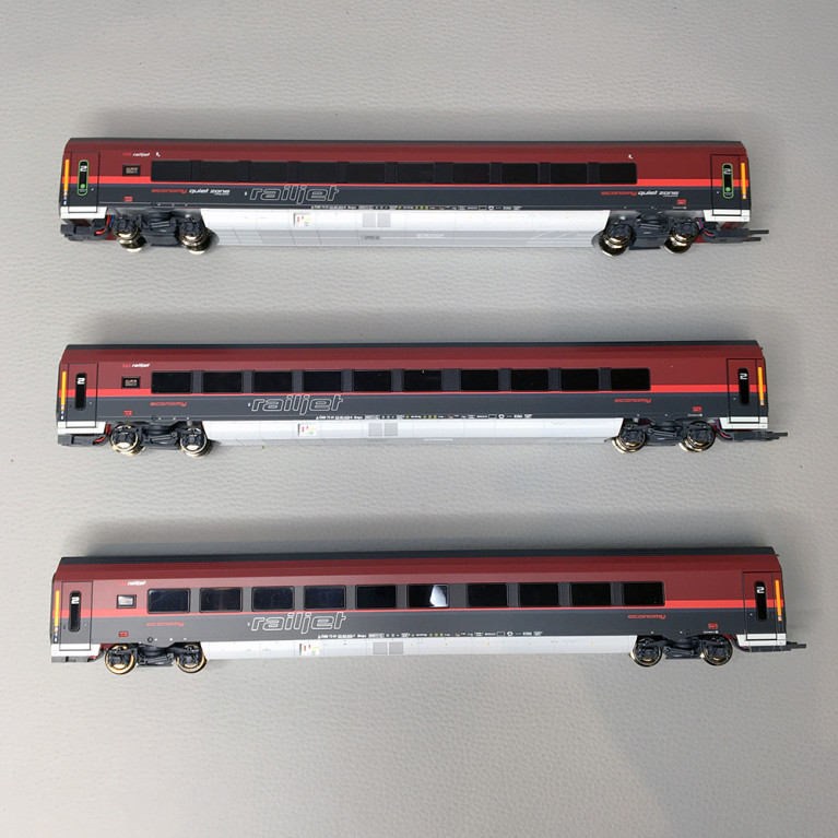 Coffret 3 voitures Railjet ÖBB Ep VI-HO 1/87-ROCO 74041