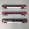 Coffret 3 voitures Railjet ÖBB Ep VI-HO 1/87-ROCO 74041