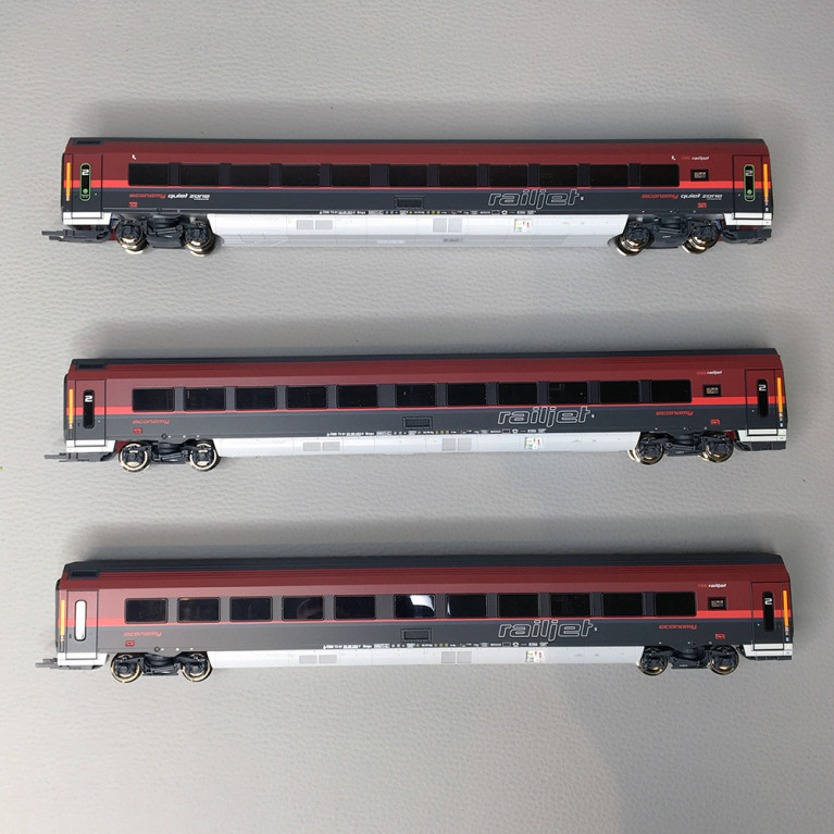 Coffret 3 voitures Railjet ÖBB Ep VI-HO 1/87-ROCO 74041