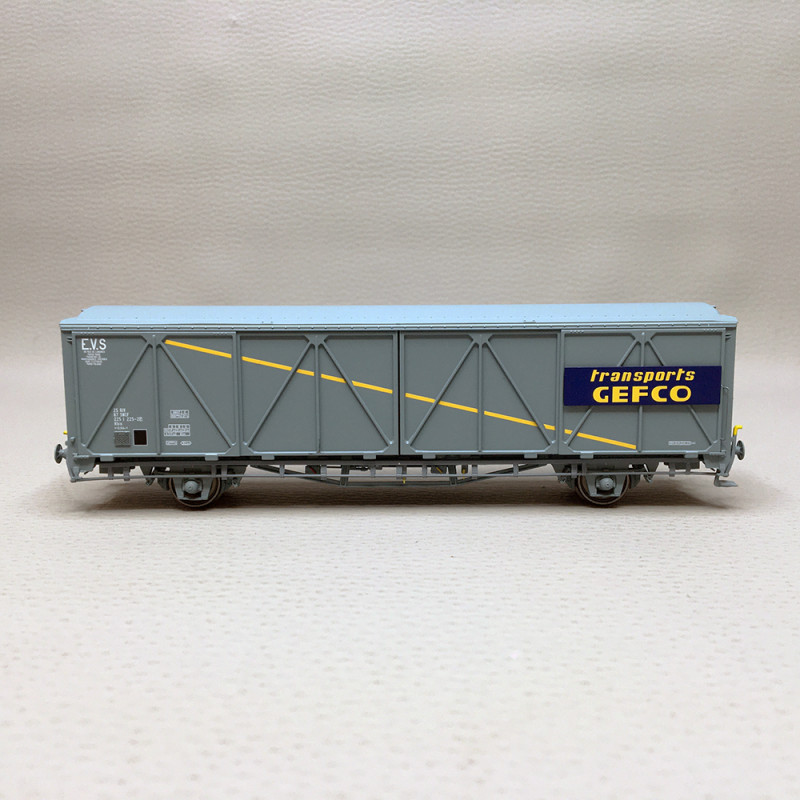 Wagon EVS "Gefco" gris, Hbis, SNCF, Ep. IV/V - LSMODELS 30686 - HO 1/87