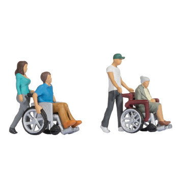Personnes en fauteuil roulant - NOCH 15552 - HO 1/87