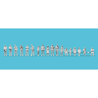 18 Passants/Personnes assises à peindre - PREISER 8099 - Z 1/220