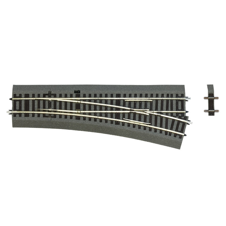 Aiguillage droit Wr15 Ballast souple, commande manuelle - ROCO 42535 - HO 1/87