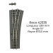 Aiguillage droit Wr15 Ballast souple, commande manuelle - ROCO 42535 - HO 1/87