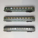 3 voitures allégées état, A8 + B10 + B6d, "Saucisson", SNCF, Ep. III - REE VB469 - HO 1/87