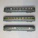 3 voitures allégées état, A8 + B10 + B6d, "Saucisson", SNCF, Ep. IV - REE VB474 - HO 1/87