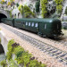 3 voitures allégées état, B10 + B5d, "Saucisson", SNCF, Ep. IV - REE VB475 - HO 1/87
