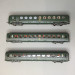 3 voitures allégées état, B10 + B5d, "Saucisson", SNCF, Ep. IV - REE VB475 - HO 1/87